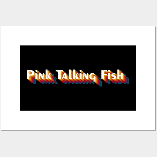 retro vintage Pink Talking Fish Posters and Art